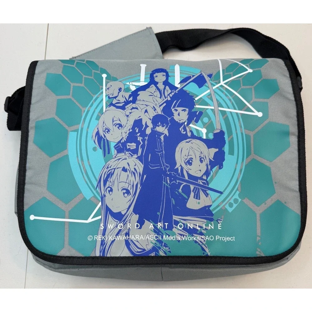 Sword Art Online Group Messenger Bag Kirito Asuna Canvas Shoulder Bag GE11083